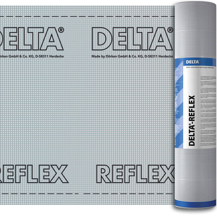 Купить Пленка пароизоляционная Delta-reflexс SD c алюминиевым рефлексным слоем 150 м