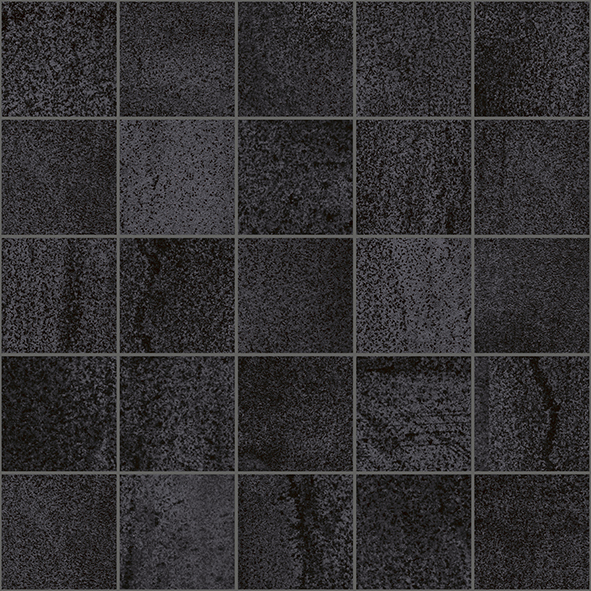 

Декор для плитки Laparet Metallica МM34034 мозаичный черный 25х25 см