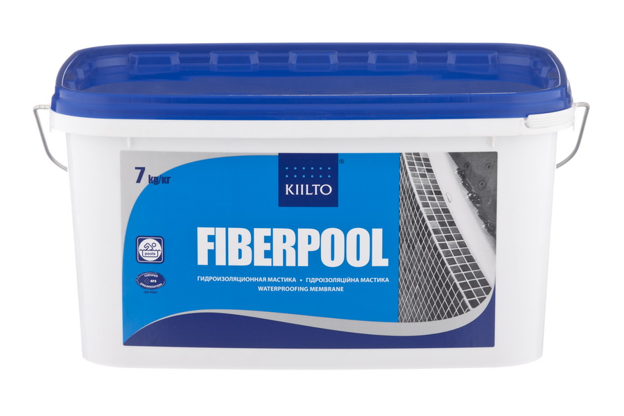 Мастика Kiilto Fiberpool, 7 кг, водная