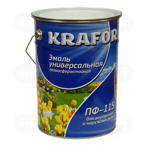 

Krafor ПФ-115 6 кг, Эмаль алкидная универсальная (салатная), Зеленый