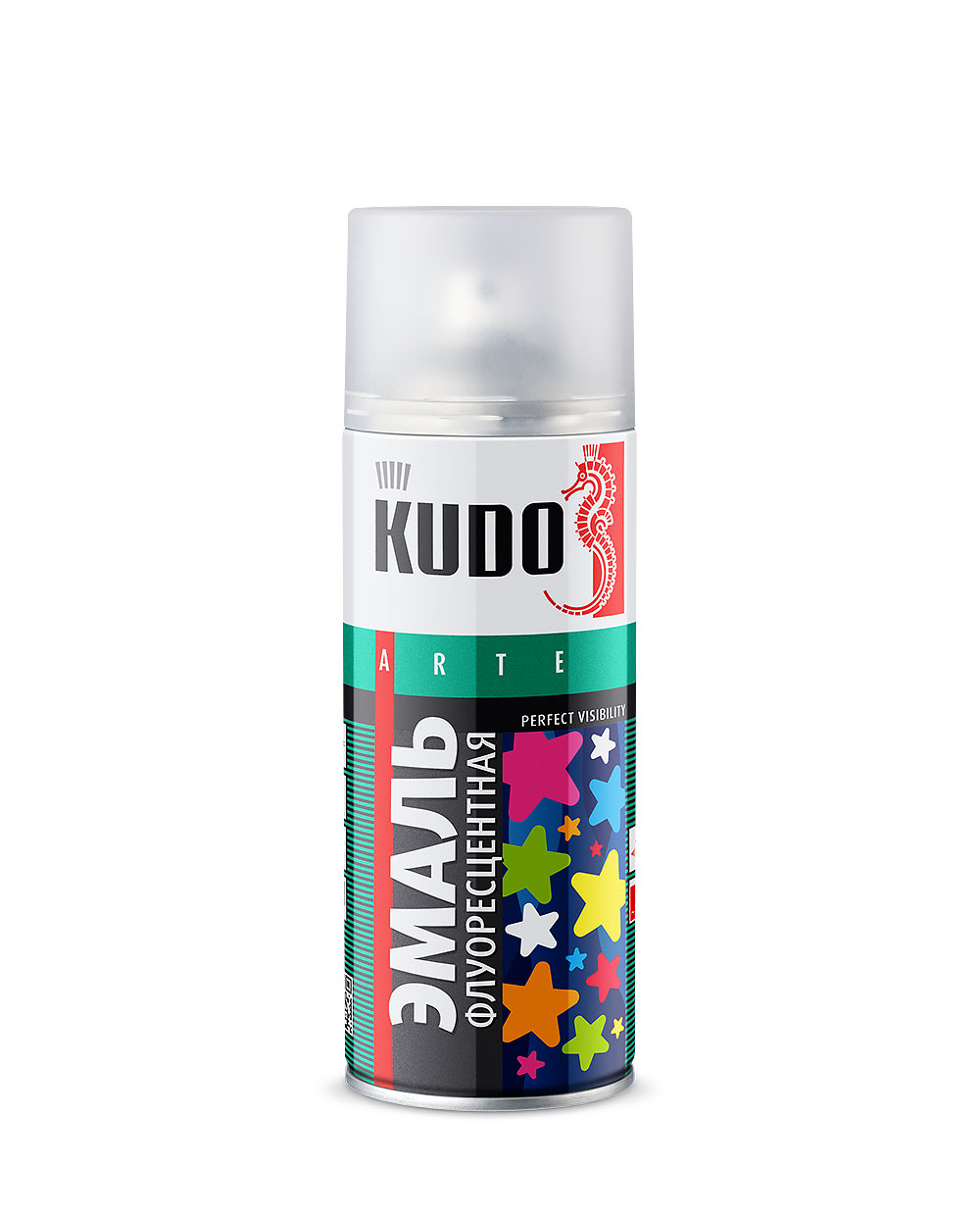 

Kudo KU-1201 520 мл, Эмаль аэрозольная для декора Флуоресцентная (белая), Белый