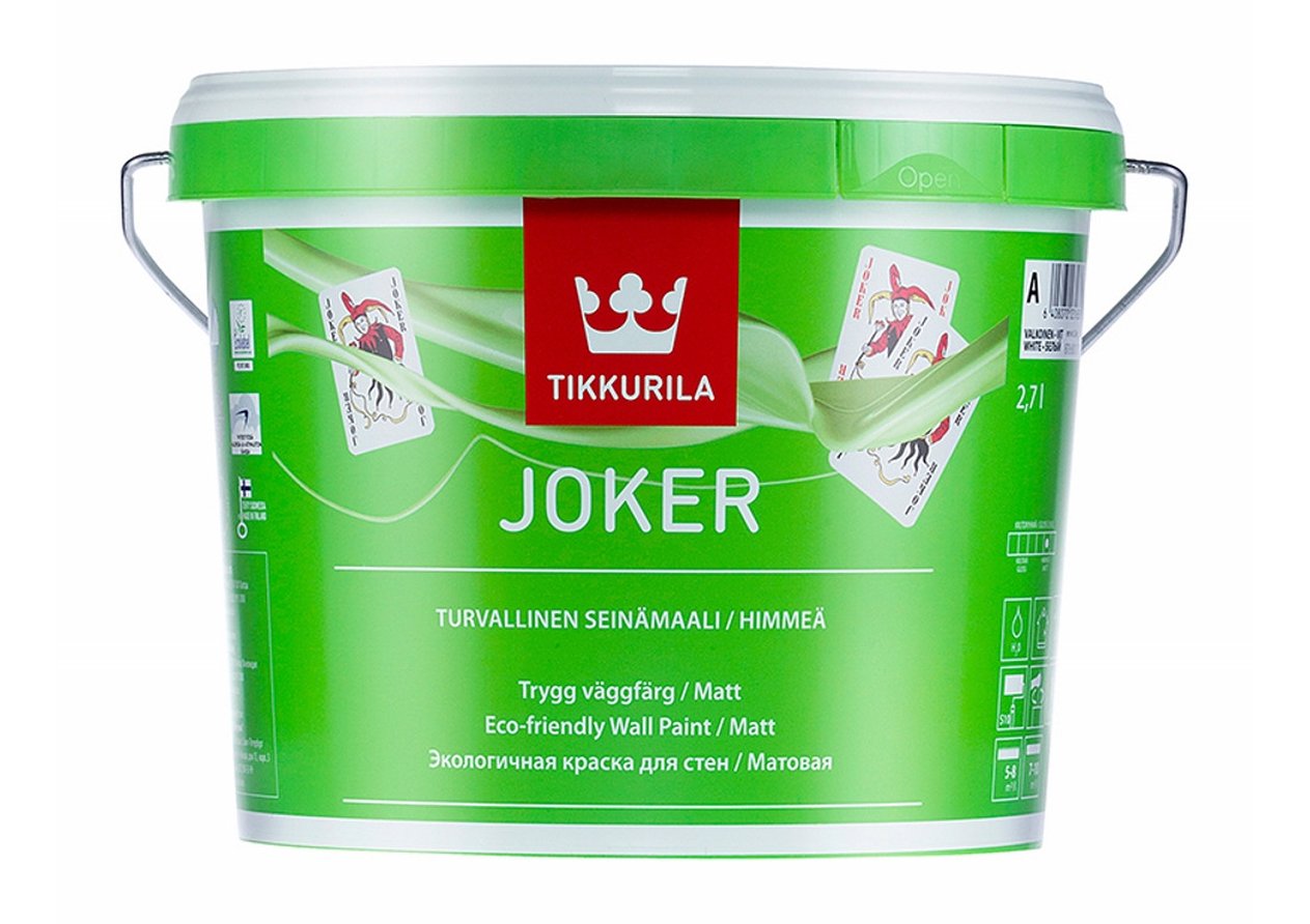 

Tikkurila Jocker C 2,7 л, Краска интерьерная акрилатная (полупрозрачная, Полупрозрачный