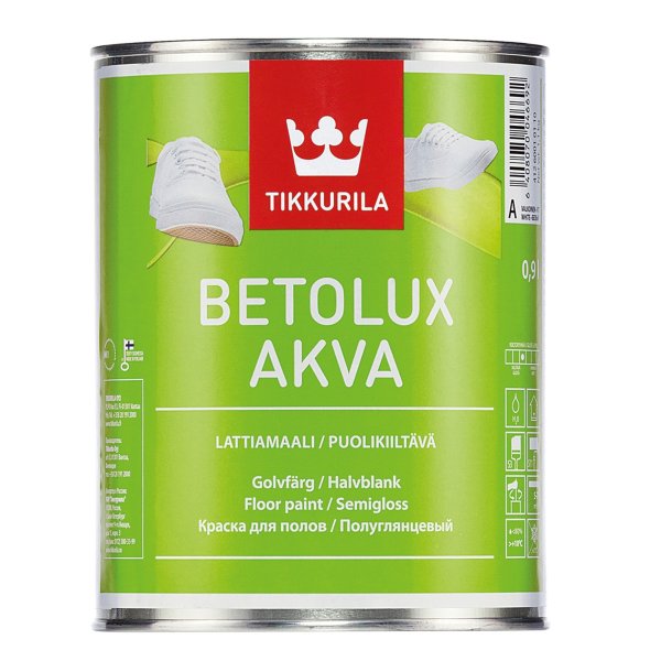 Купить Tikkurila Betolux Akva A (белая), 0,9 л