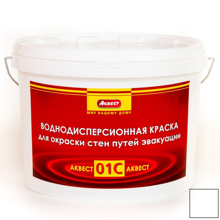 

Аквест 01С 14 кг, Краска огнезащитная для стен путей эвакуации (белая, Белый