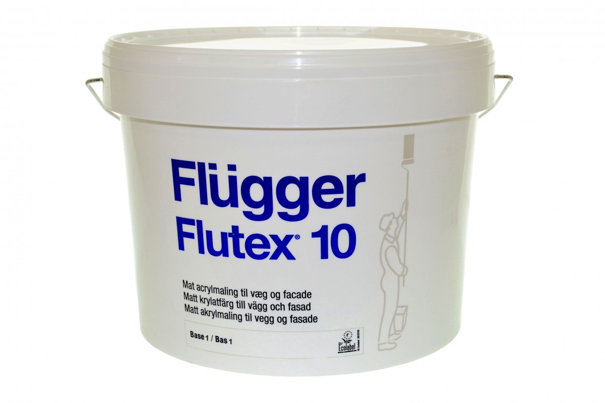 Flugger Flutex 10 2.8 л, Краска интерьерная акриловая (белая)