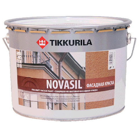 

Tikkurila Novasil MRA, 2,7 л, Краска фасадная по кирпичу и бетону акрилатная, Белый