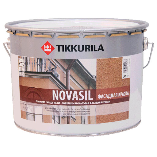 Купить Краска фасадная Tikkurila Novasil MRA (белая), 9 л