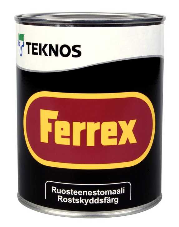 Teknos Ferrex, 1 л, Краска по металлу антикоррозийная масляно-алкидная