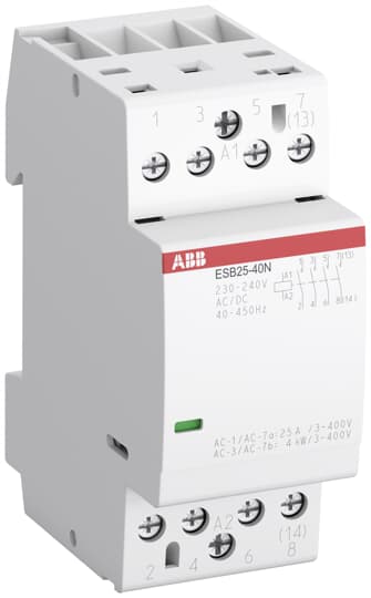 

Контактор модульный ABB ESB25-40N-06 230В 25А АС-1 4НО 25А