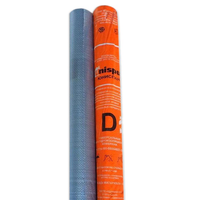 

Мембрана паро-гидроизоляционная Unispun D серая 1,5х46,67 м, Серый