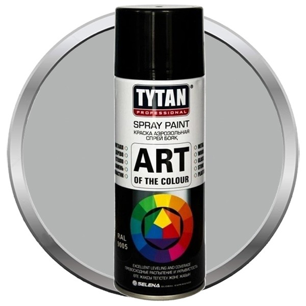Купить Краска акриловая Tytan Professional Art of the colour аэрозольная металлик 9006 400 мл