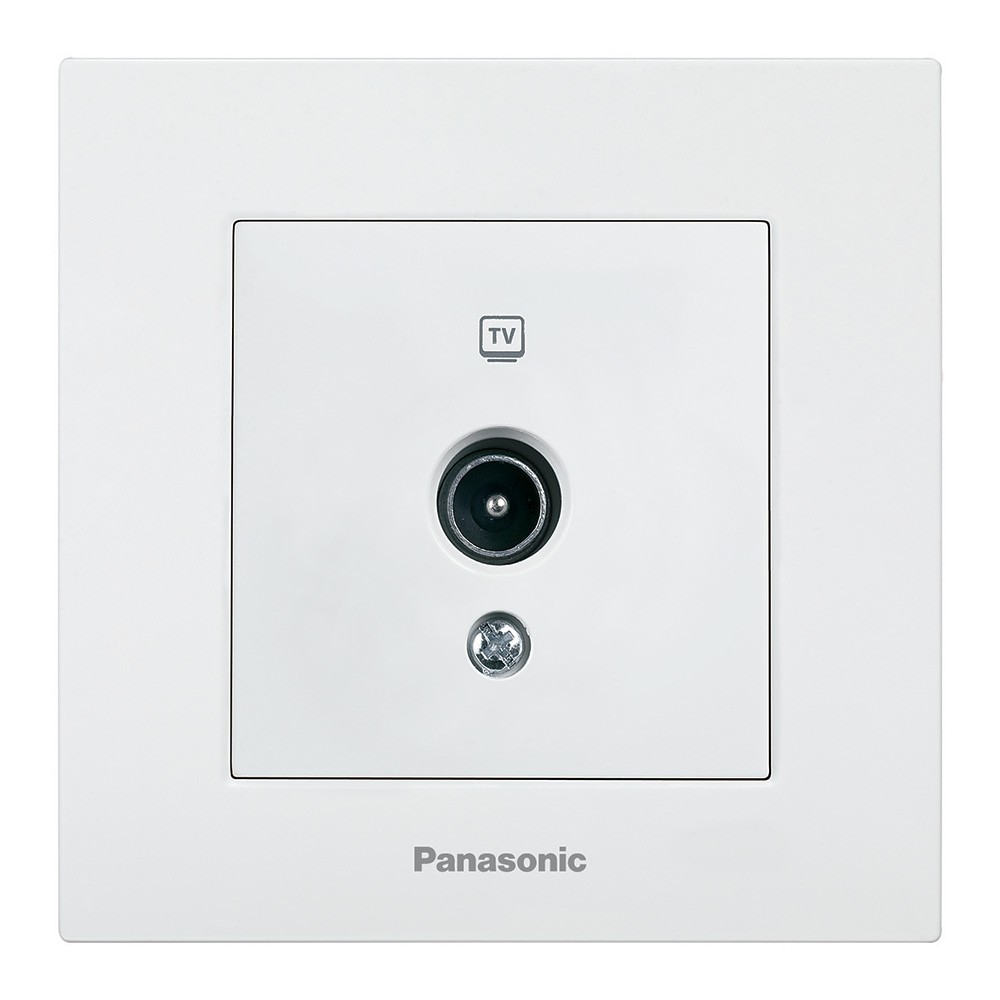 

Розетка телевизионная концевая Panasonic Karre Plus WKTT04512WH-RES одноместная белая