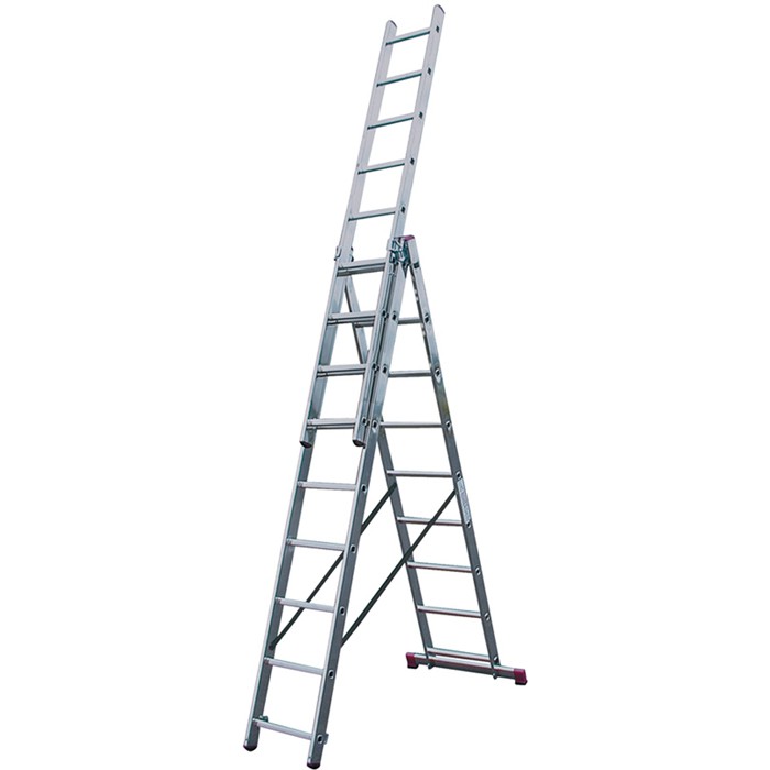 

Лестница трехсекционная алюминиевая Krause Corda 010392 3х9