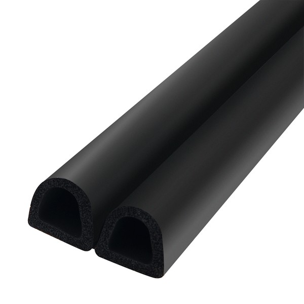 

Уплотнитель самоклеящийся Trelleborg D-100 9х8 мм черный 100 м