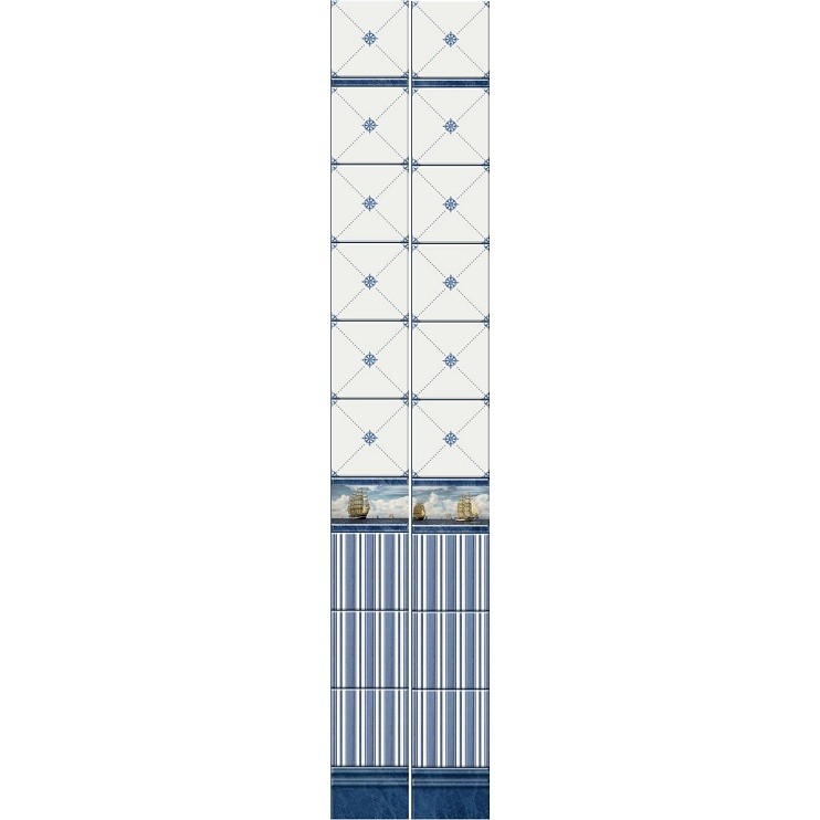 

Стеновая панель ПВХ Кронапласт Unique Корабли 2700х250 мм, Синий