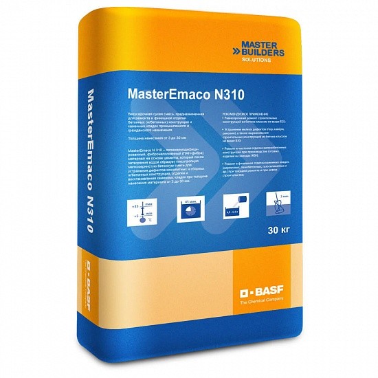 Смесь бетонная BASF MasterEmaco N 310 финишная 30 кг Купить Смесь бетонная BASF MasterEmaco N 310 финишная 30 кг