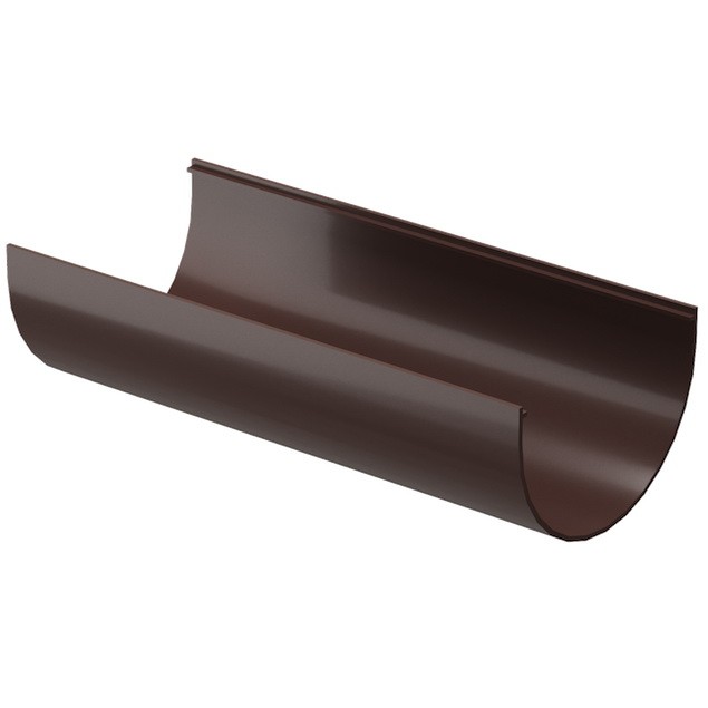 Купить Желоб водосточный Docke ПВХ Standard D120/80х3000 мм темно-коричневый