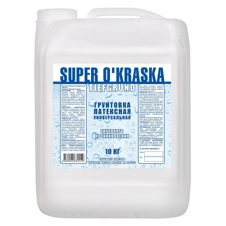 

Грунтовка универсальная Super Okraska Tiefgrund 10 кг