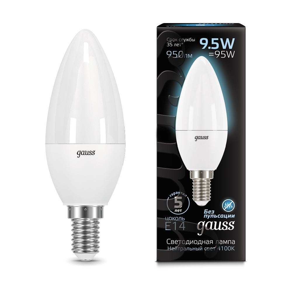 

Gauss LED Candle E14 9.5W 4100К, Лампа