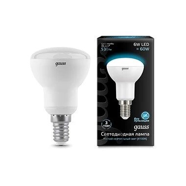 

Gauss LED Reflector R50 E14 6W 4100K, Лампа