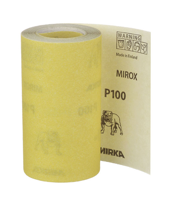 

Наждачная бумага Mirox Mirka P100 115 мм, 5 м желтая