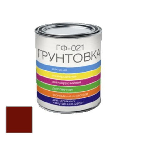 Colorist ГФ-021 20 кг, Грунтовка антикоррозионная алкидная (красно-коричневая)