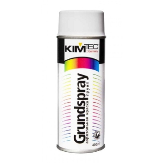 Kimtec Grundspray 400 мл, Грунт-аэрозоль антикоррозионный алкидный (серый)