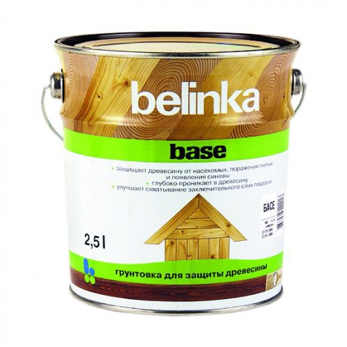 Belinka Base, 2.5 л, Грунт-антисептик по дереву алкидный