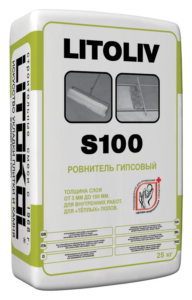 Litokol Litoliv S100 25 кг, ровнитель для пола