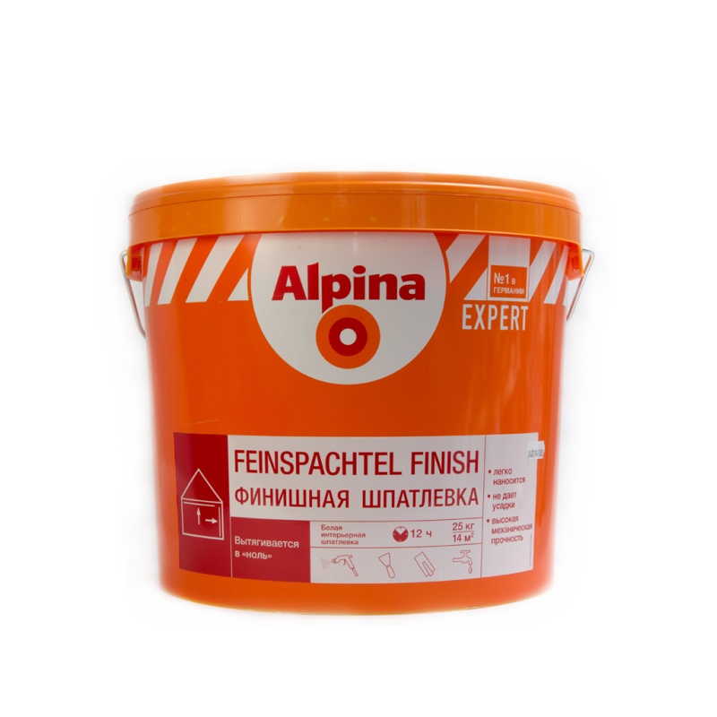 Alpina Feinspachtel, 4.5 кг, Шпатлевка готовая финишная