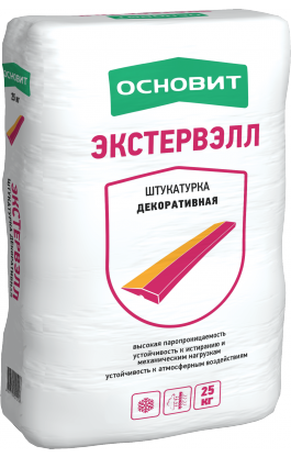 Основит Экстервэлл OS-1,5 WK, 25 кг, Штукатурка декоративная цементная