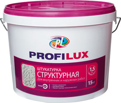 Profilux Структурная, 15 кг, Штукатурка декоративная