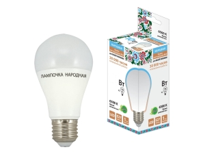 

HЛ LED a60 7вт 230в 6500к Е-27, Лампа светодиодная